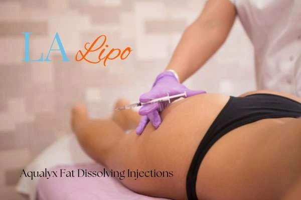 Woman having fat dissolving injections Bury St Edmunds on thighs
