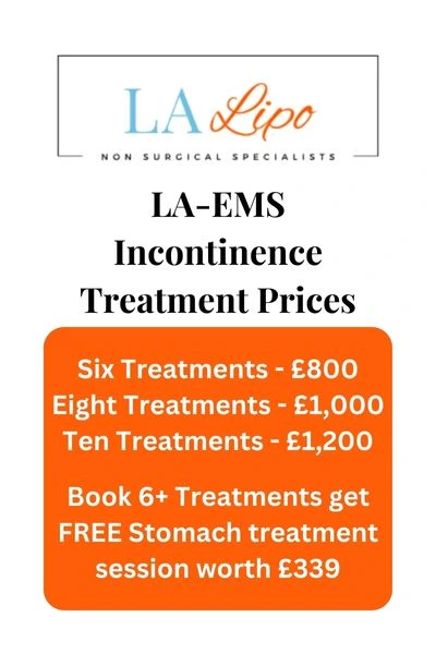 LA-EMS Incontinence Treatment Prices Bury St Edmunds