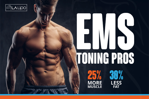 Image of man with sculpted stomach showing the fat loss and muscle gain of LA-EMS Body Sculpting Treatment Bury St Edmunds