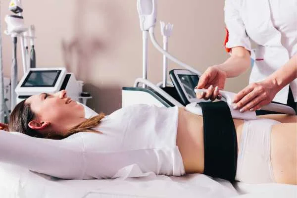 woman having body sculpting to help improve her body image and her mental health Bury St Edmunds