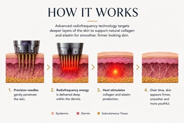 Diagram of how Collagen Lift Therapy Bury St Edmunds works